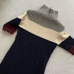 MARNI WOOL CASHMERE COMMESA COLORBLOCK DRESS VINTAGE US 4